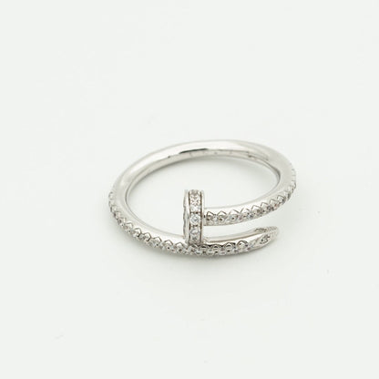[⭐Mirelle]JUSTE RING 1.8MM SILVER DIAMONDS