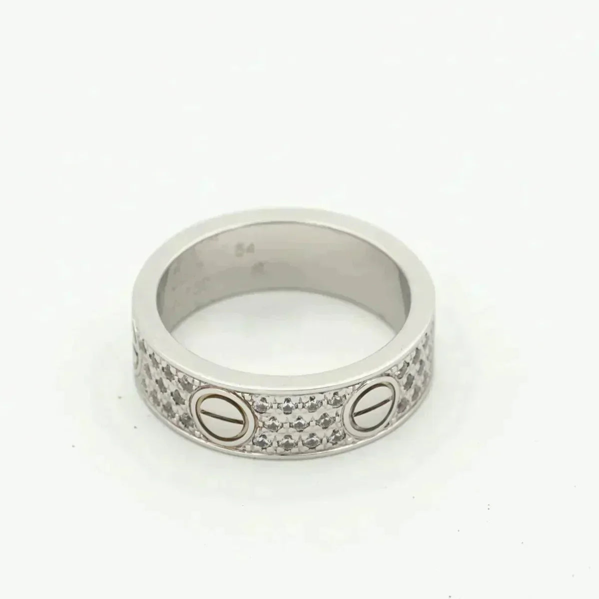 [⭐Mirelle]LOVE RING 5.5MM DIAMONDS PAVED