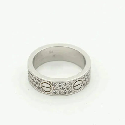 [⭐Mirelle]LOVE RING 5.5MM DIAMONDS PAVED