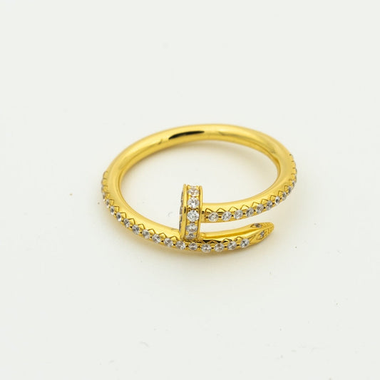 [⭐Mirelle]JUSTE RING 1.8MM GOLD DIAMONDS