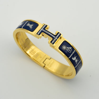 [⭐Mirelle]H BRACELET BLUE CERAMIC