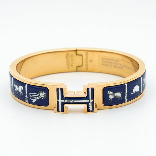 [⭐Mirelle]H BRACELET BLUE CERAMIC