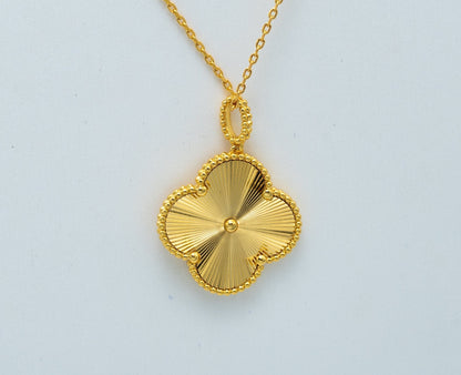 [⭐Mirelle]CLOVER 25MM PEDANT NECKLACE GOLD