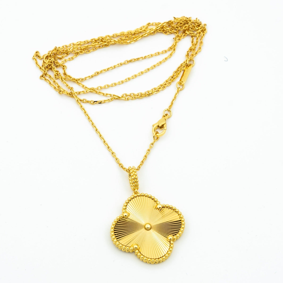 [⭐Mirelle]CLOVER 25MM PEDANT NECKLACE GOLD