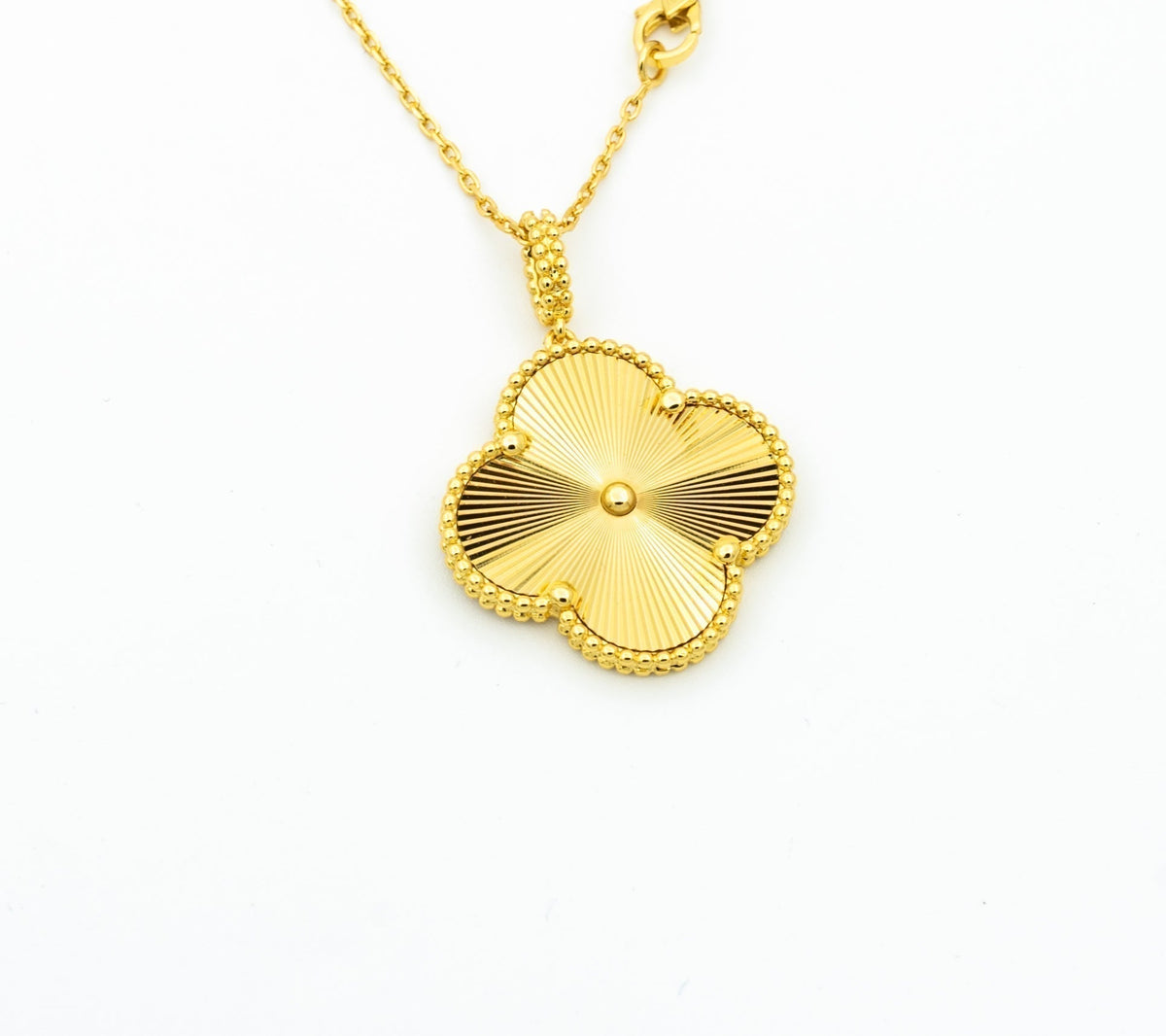 [⭐Mirelle]CLOVER 25MM PEDANT NECKLACE GOLD