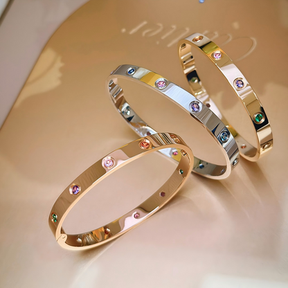 [⭐Mirelle] 2026 RAINBOW LOVE BRACELET 6.1MM  10 DIAMONDS