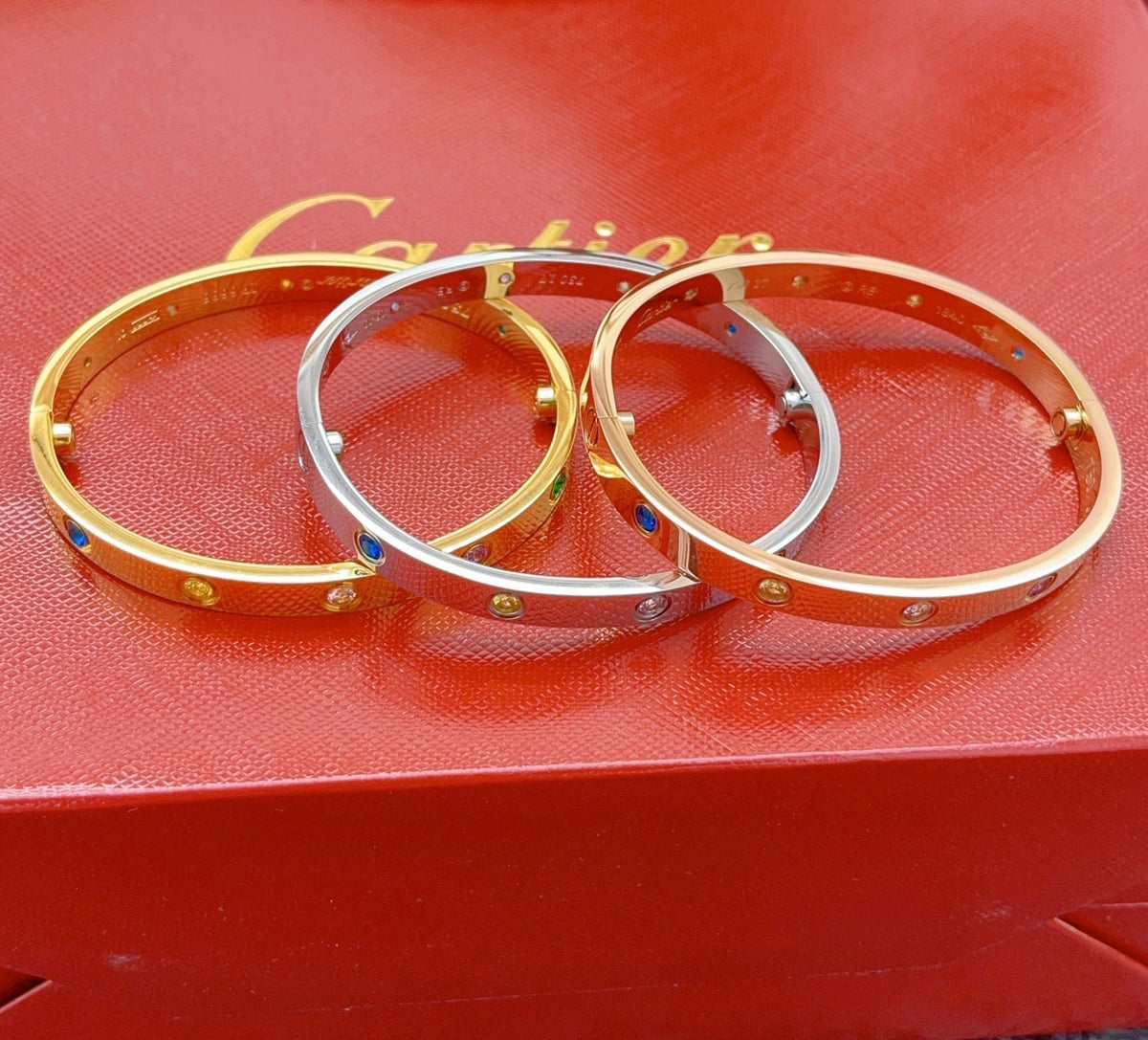 [⭐Mirelle] 2026 RAINBOW LOVE BRACELET 6.1MM  10 DIAMONDS