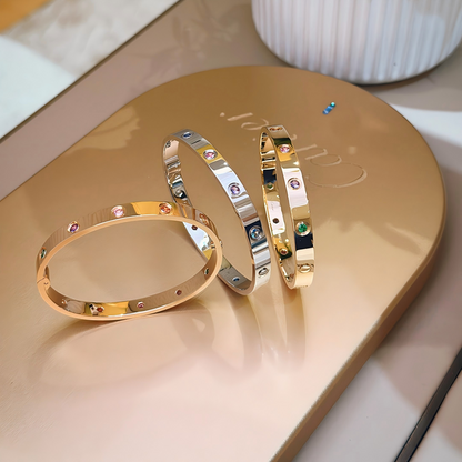 [⭐Mirelle] 2026 RAINBOW LOVE BRACELET 6.1MM  10 DIAMONDS