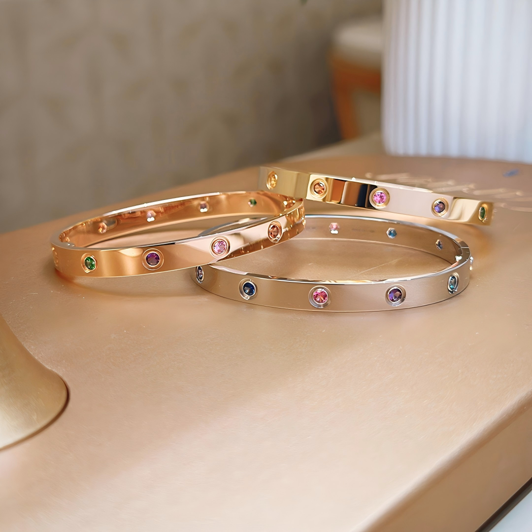 [⭐Mirelle] 2026 RAINBOW LOVE BRACELET 6.1MM  10 DIAMONDS