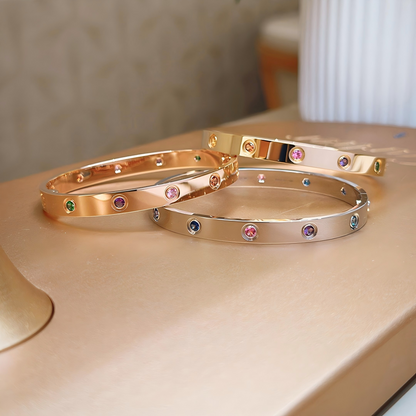 [⭐Mirelle] 2026 RAINBOW LOVE BRACELET 6.1MM  10 DIAMONDS