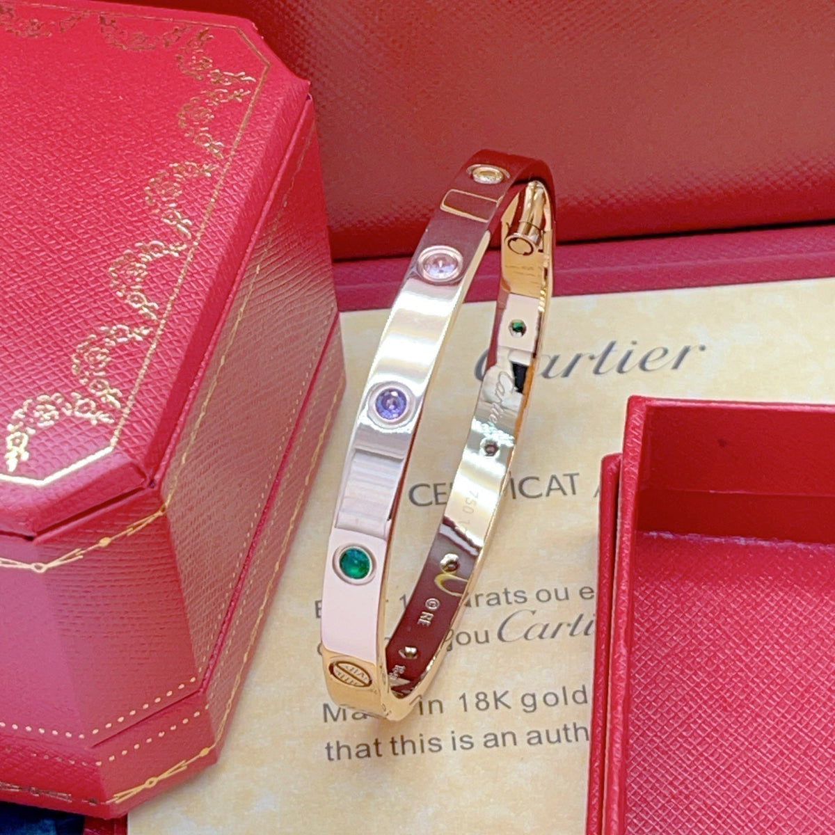 [⭐Mirelle] 2026 RAINBOW LOVE BRACELET 6.1MM  10 DIAMONDS