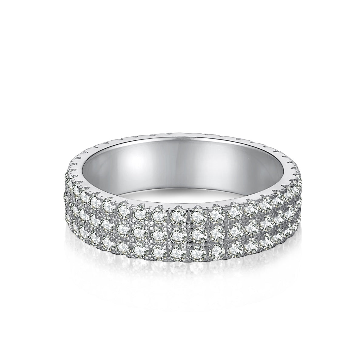 [Mirelle Jewelry]Dainty Round Cut Tennis Ring