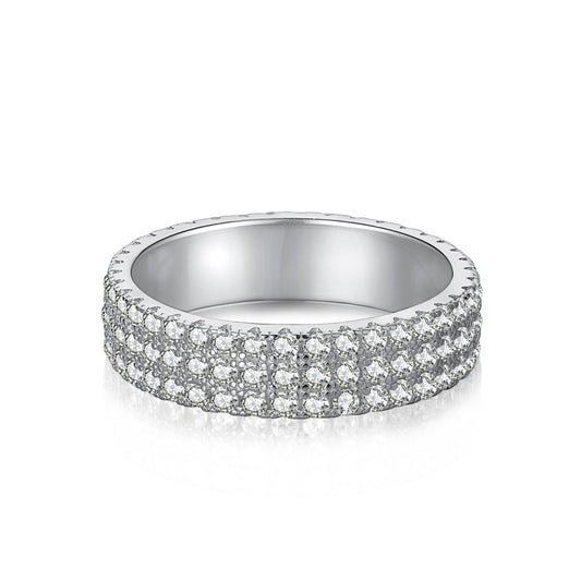 [Mirelle Jewelry]Dainty Round Cut Tennis Ring