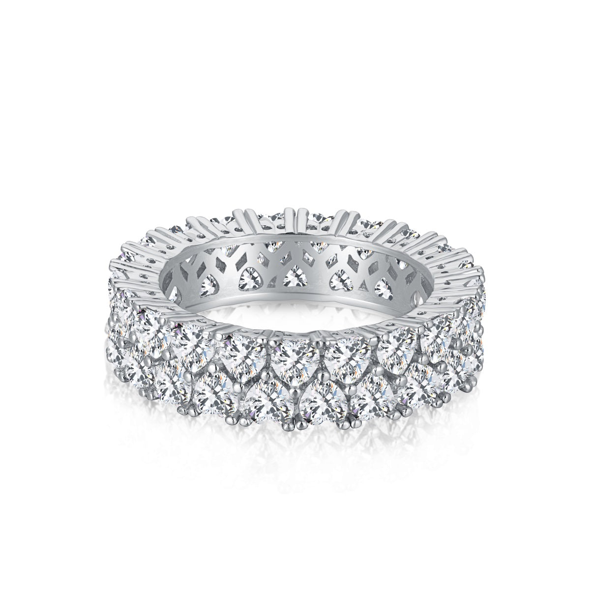 [Mirelle Jewelry]Sparkling Full Heart Ring