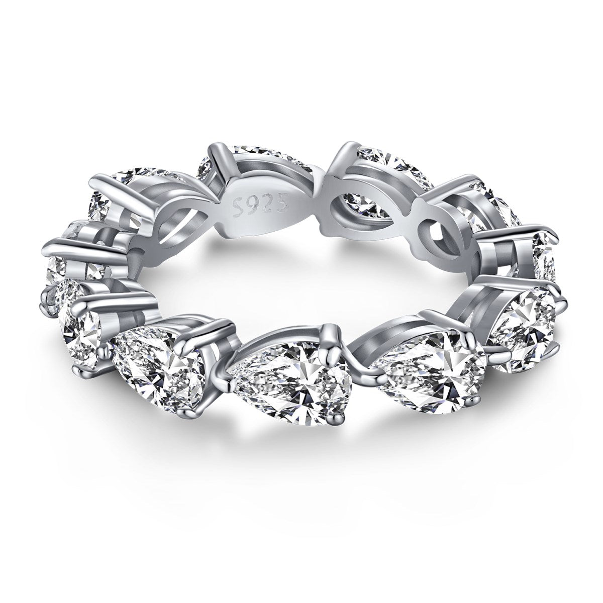 [Mirelle Jewelry]Exquisite Pear Cut Tennis Ring