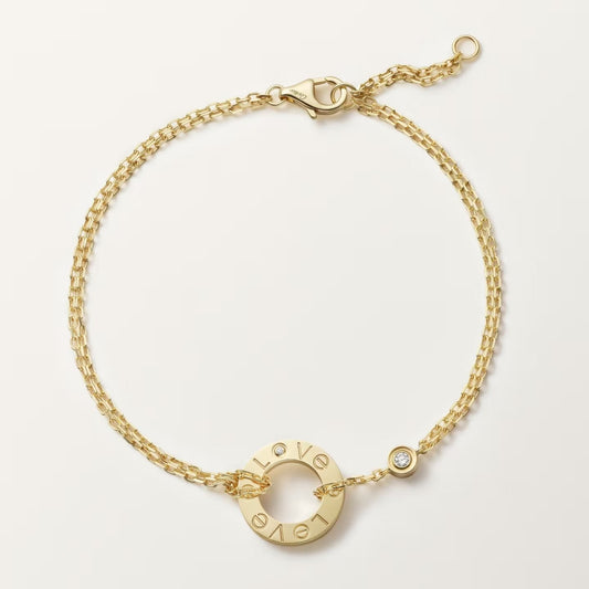 [⭐Mirelle]LOVE BRACELET 2 DIAMOND