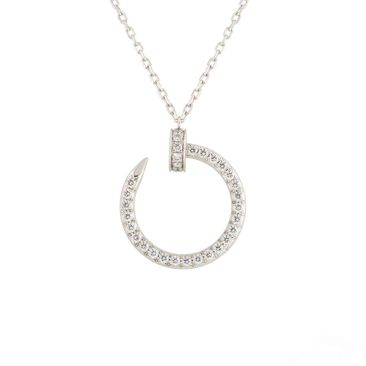 [⭐Mirelle]JUSTE NECKLACE SILVER DIAMONDS
