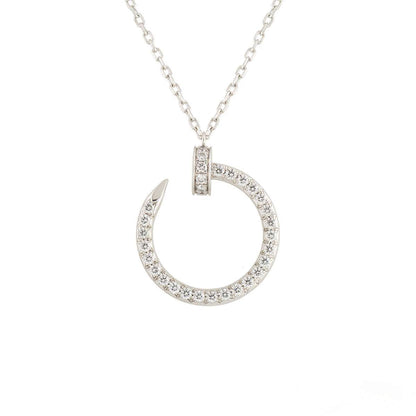 [⭐Mirelle]JUSTE NECKLACE SILVER DIAMONDS