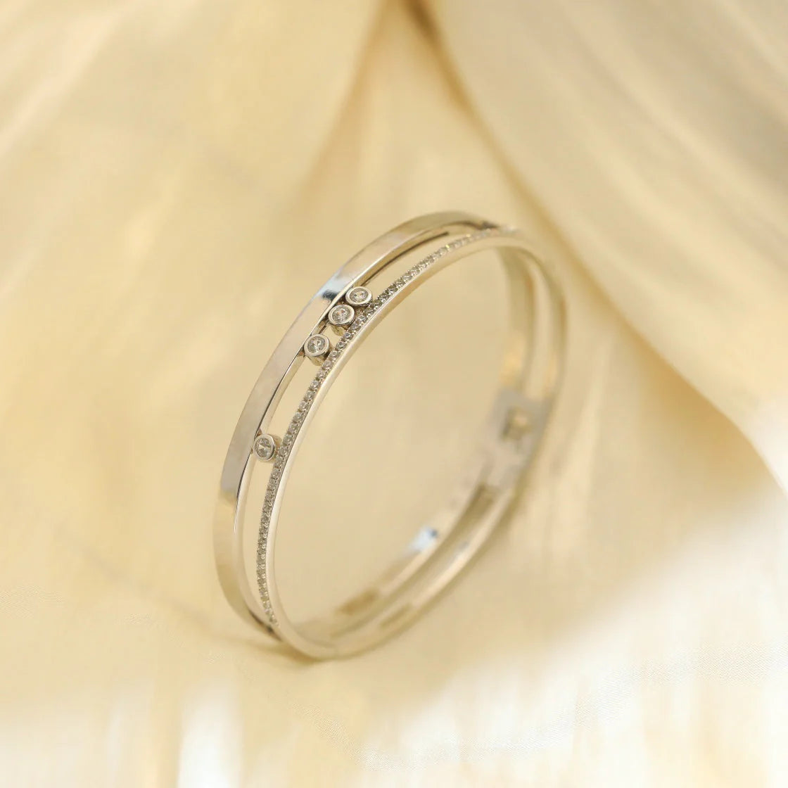 [⭐Mirelle]Move Romane Diamond Bangle Bracelet
