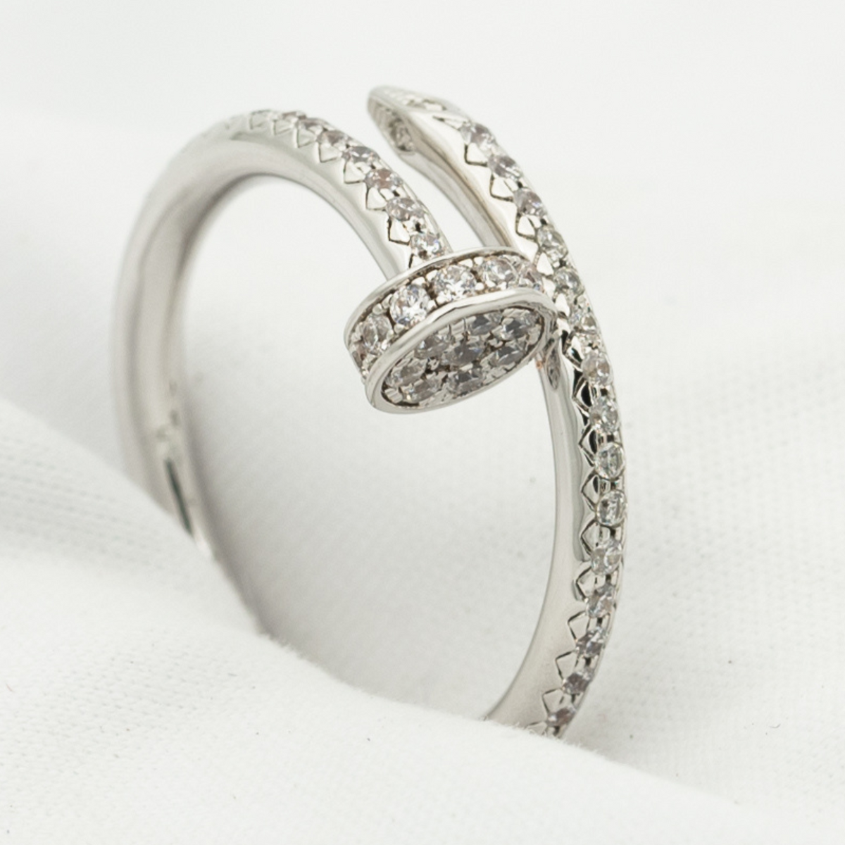 [⭐Mirelle]JUSTE RING 1.8MM SILVER DIAMONDS