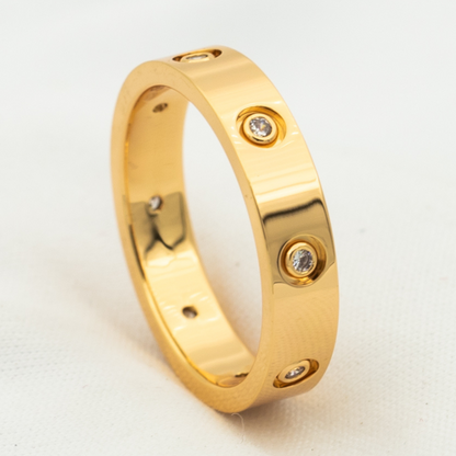 [⭐Mirelle]LOVE RING 3.6MM 8 DIAMONDS