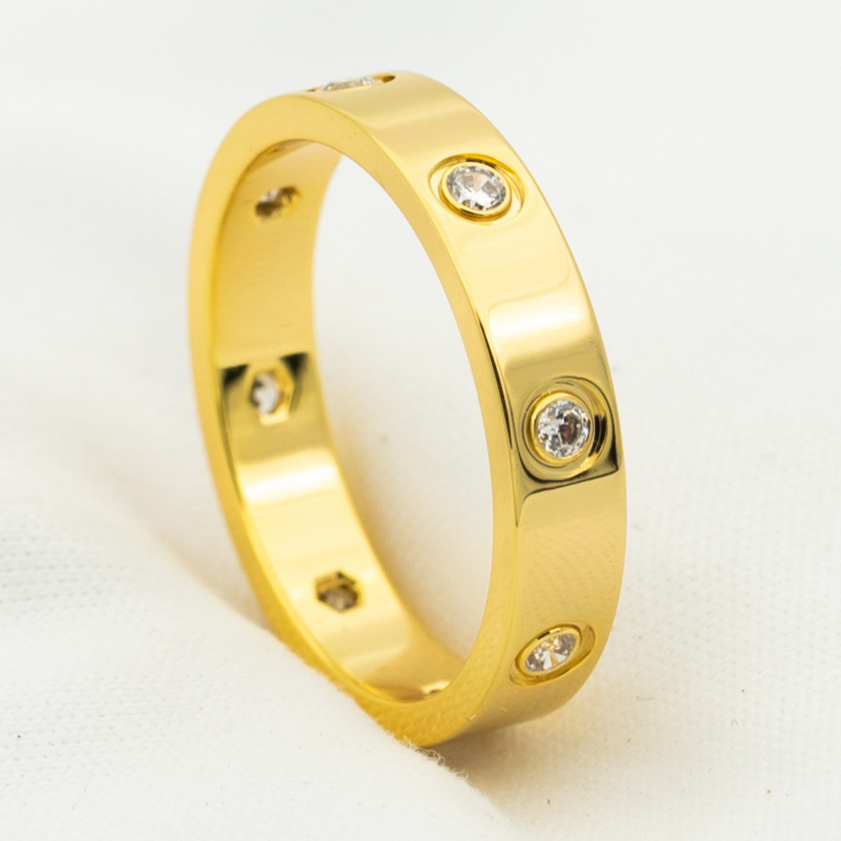 [⭐Mirelle]LOVE RING 3.6MM 8 DIAMONDS