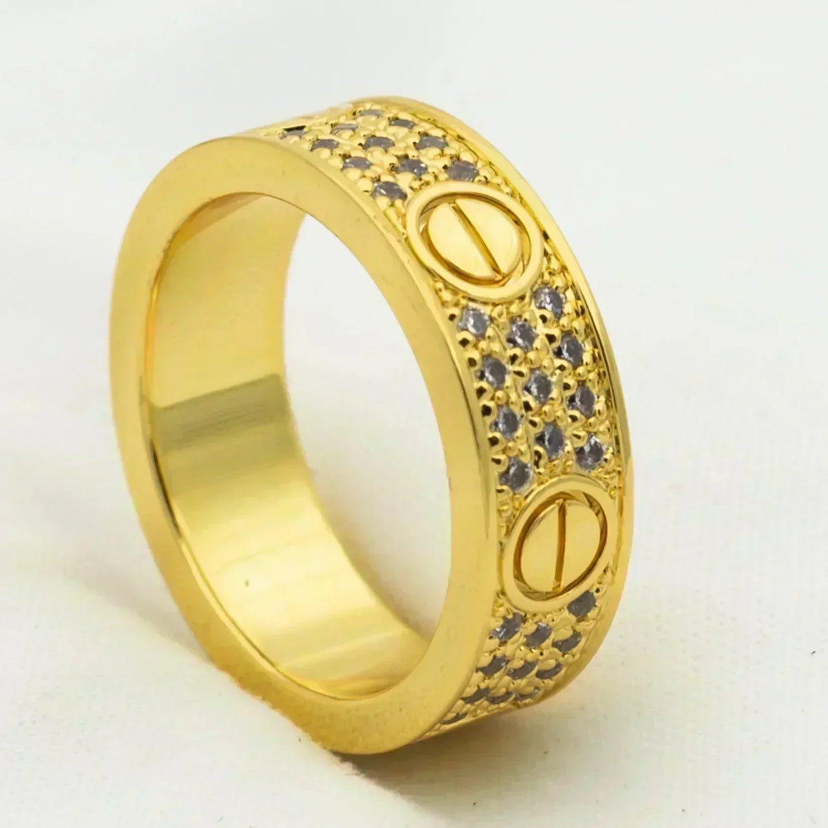 [⭐Mirelle]LOVE RING 5.5MM DIAMONDS PAVED