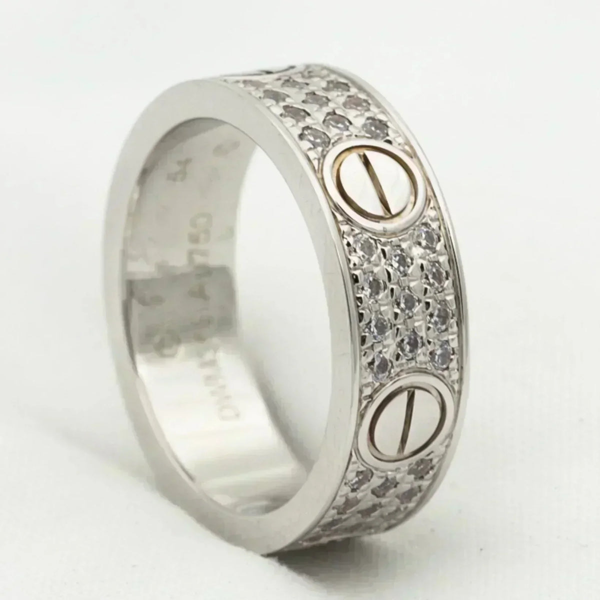 [⭐Mirelle]LOVE RING 5.5MM DIAMONDS PAVED