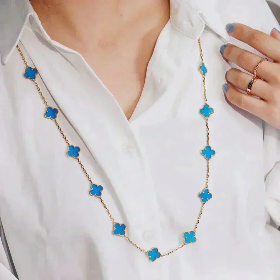 [⭐Mirelle]CLOVER 20 MOTIFS TURQUOISE GOLD