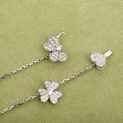 [⭐Mirelle]FRIVOLE SILVER 9 FLOWERS NECKLACE