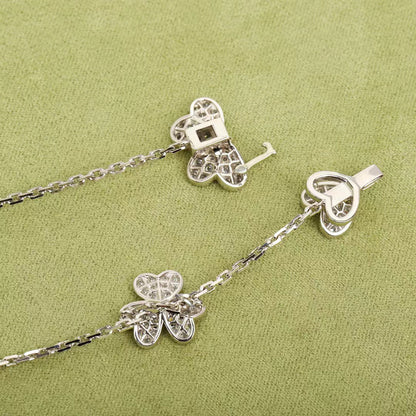 [⭐Mirelle]FRIVOLE SILVER 9 FLOWERS NECKLACE