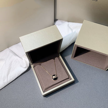 [⭐Mirelle]JEUX DE PINK GOLD DIAMOND NECKLACE