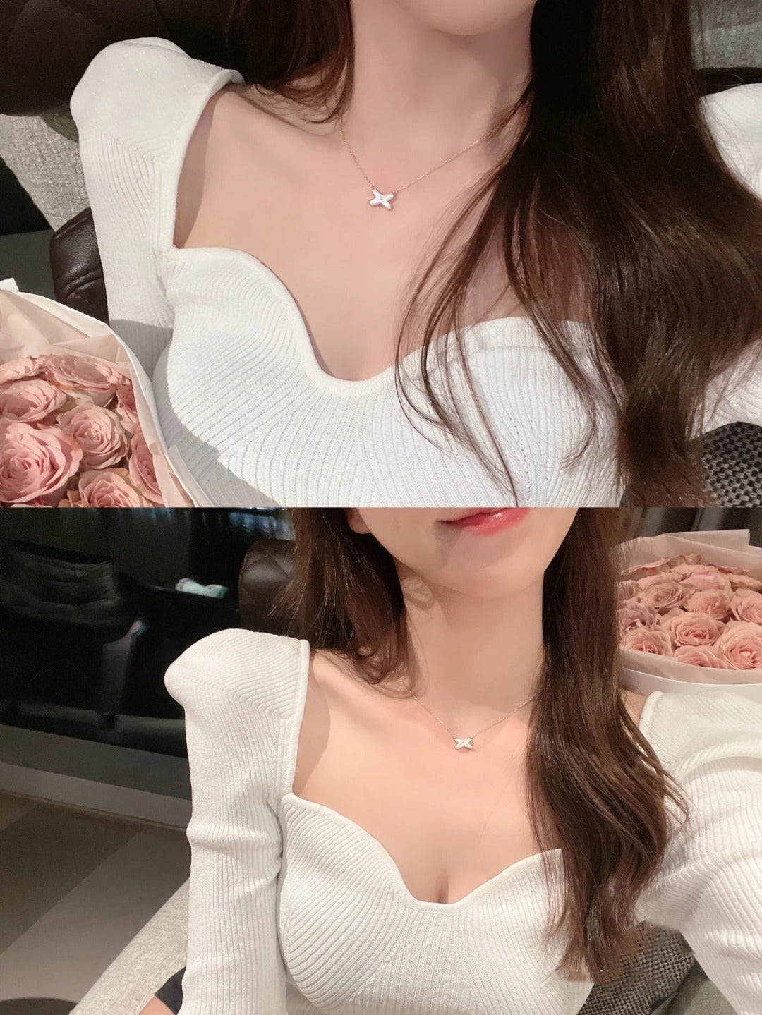 [⭐Mirelle]JEUX DE NECKLACE 1 DIAMOND