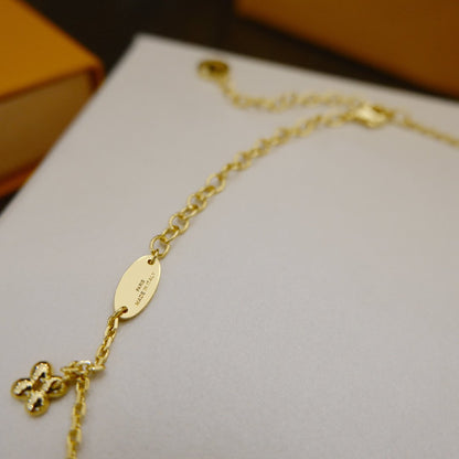 [⭐Mirelle]BLOOMING SUPPLE NECKLACE BRASS