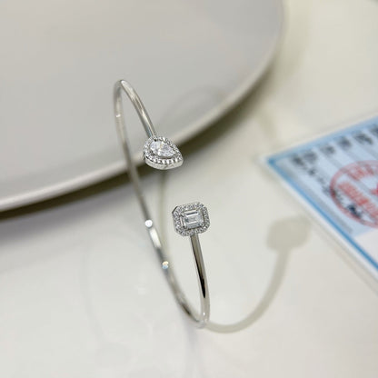 [⭐Mirelle]JONC FLEX MY TWIN TOI & MOI SILVER DIAMOND BRACELET