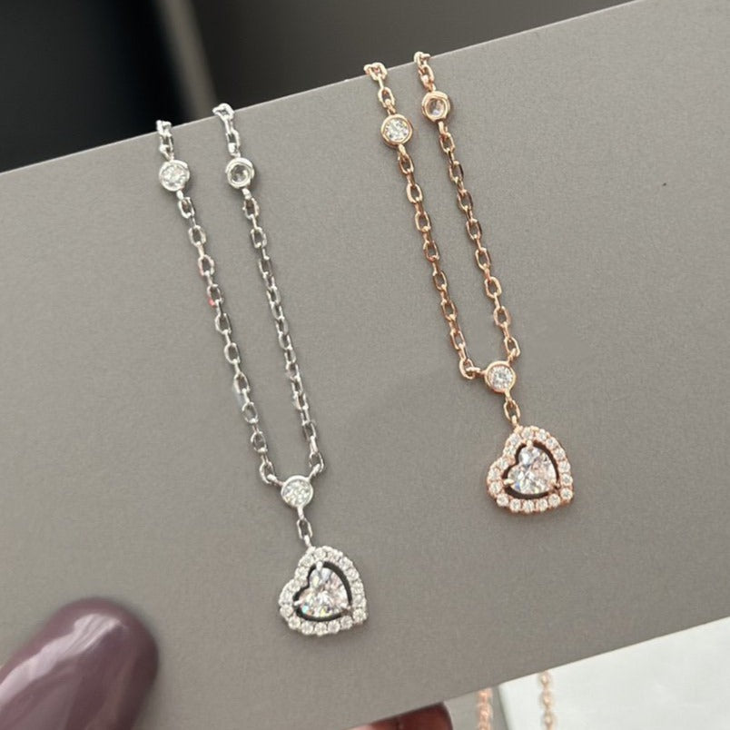 [⭐Mirelle]JOY HEART DIAMOND NECKLACE
