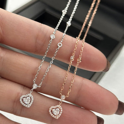 [⭐Mirelle]JOY HEART DIAMOND NECKLACE