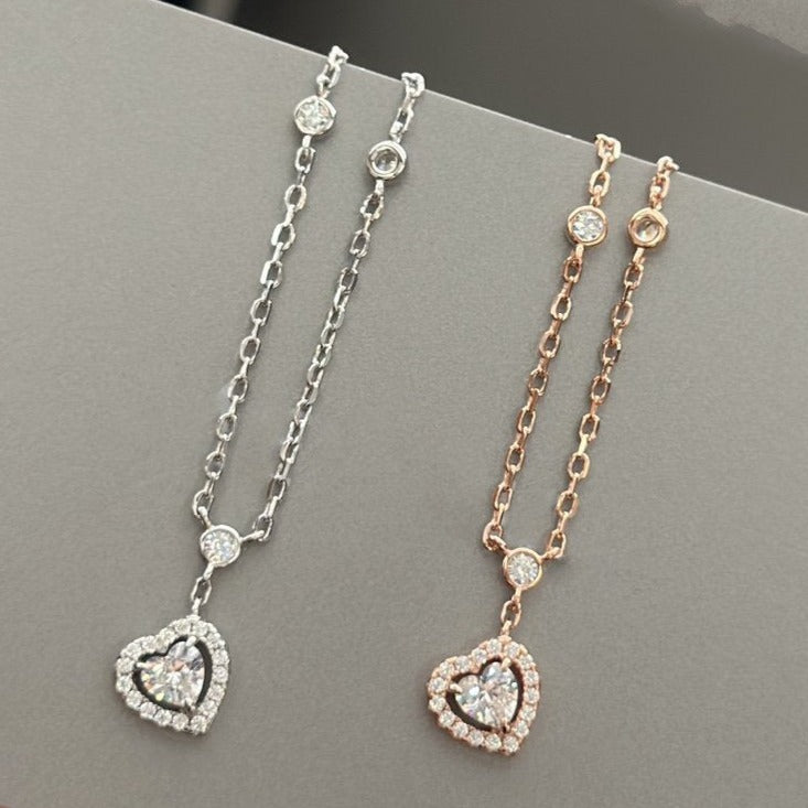 [⭐Mirelle]JOY HEART DIAMOND NECKLACE