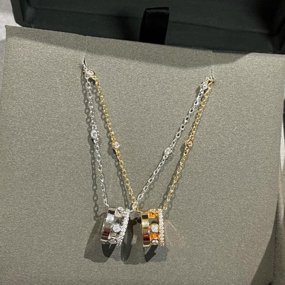 [⭐Mirelle]CHAIN MOVE ROMANE PEDAND NECKLACE