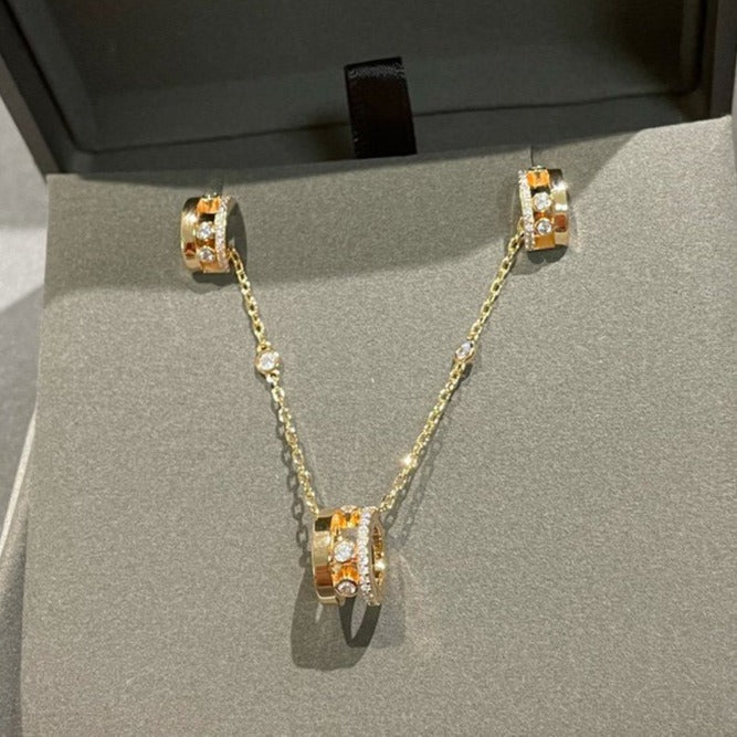[⭐Mirelle]CHAIN MOVE ROMANE PEDAND NECKLACE
