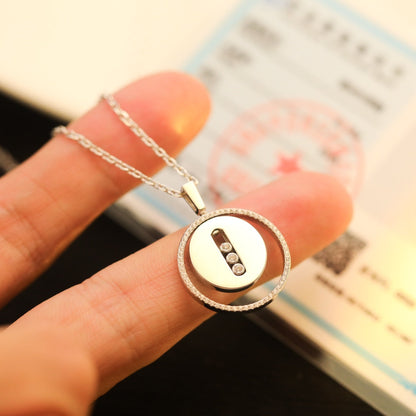 [⭐Mirelle]Demo MOVE MM SILVER DIAMOND NECKLACE