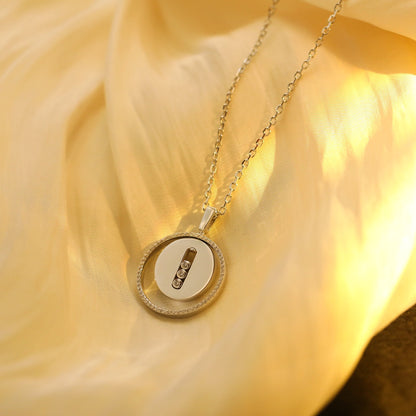 [⭐Mirelle]Demo MOVE MM SILVER DIAMOND NECKLACE