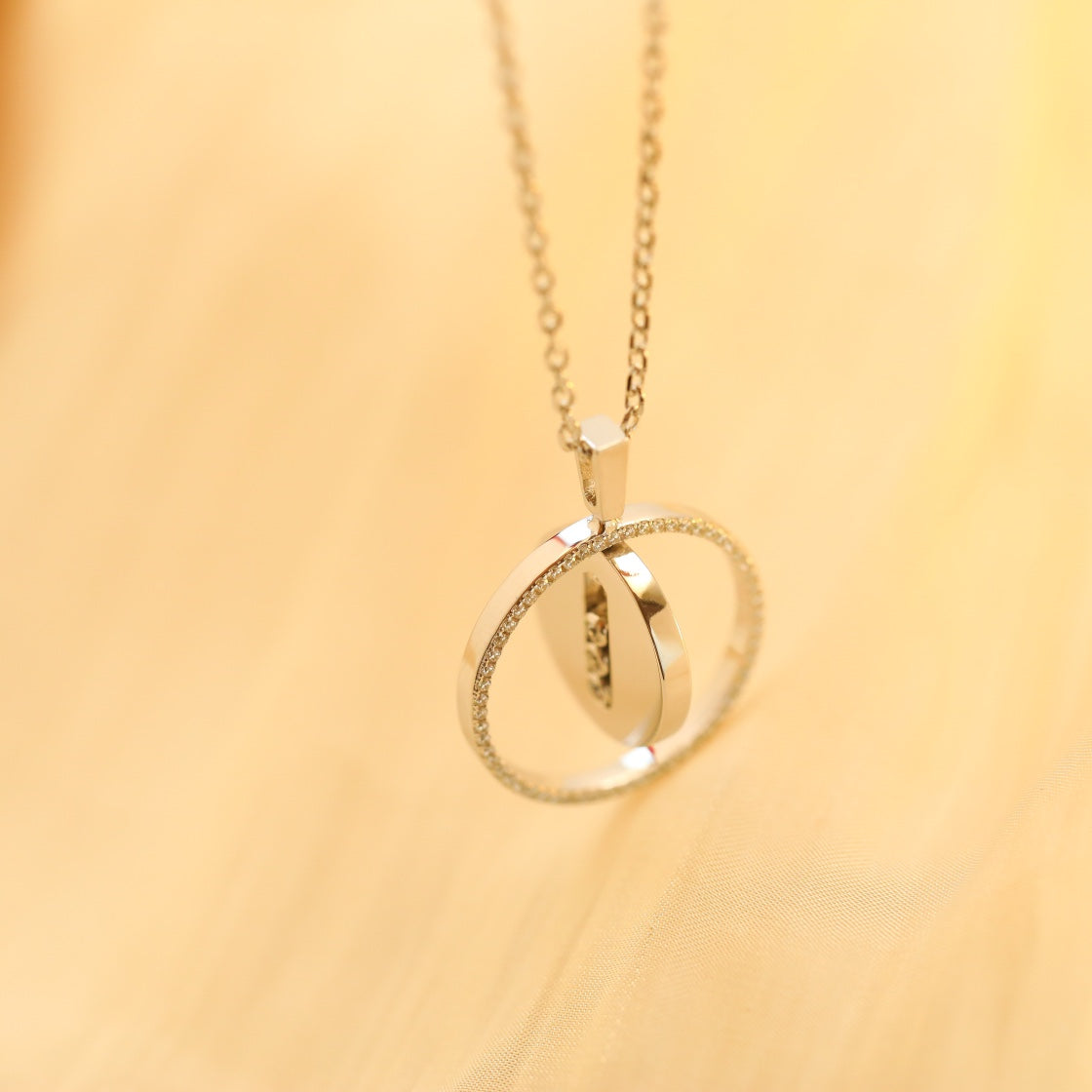 [⭐Mirelle]Demo MOVE MM SILVER DIAMOND NECKLACE
