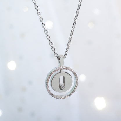[⭐Mirelle]Demo MOVE PM NECKLACE SILVER DIAMOND