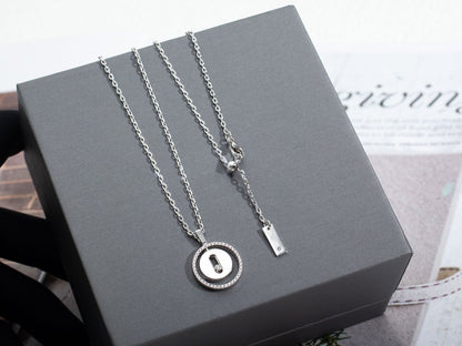 [⭐Mirelle]Demo MOVE PM NECKLACE SILVER DIAMOND