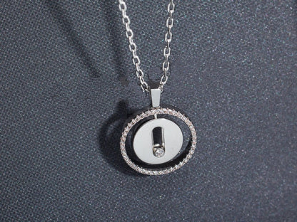 [⭐Mirelle]Demo MOVE PM NECKLACE SILVER DIAMOND