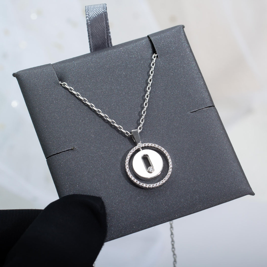 [⭐Mirelle]Demo MOVE PM NECKLACE SILVER DIAMOND