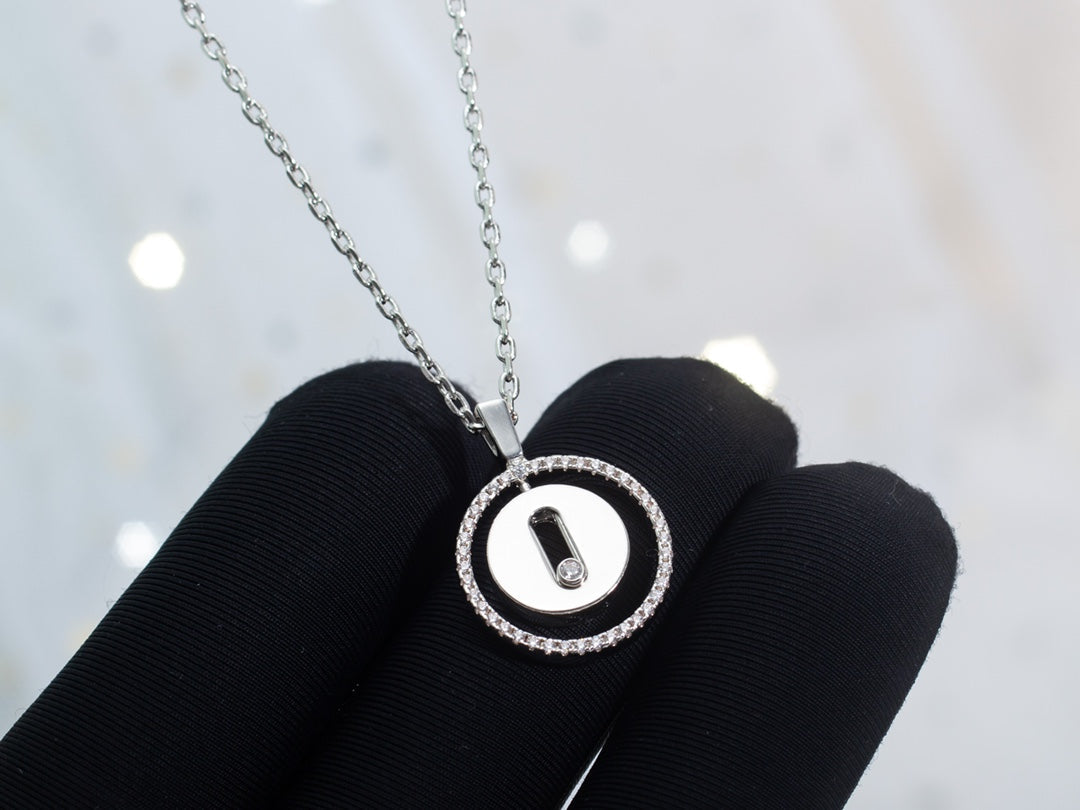 [⭐Mirelle]Demo MOVE PM NECKLACE SILVER DIAMOND