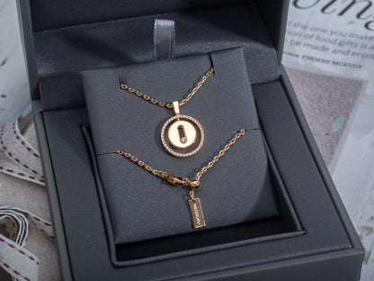 [⭐Mirelle]Demo MOVE PM NECKLACE PINK GOLD DIAMOND