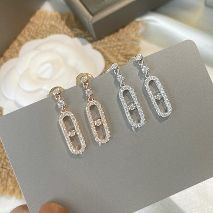 [⭐Mirelle]DORMEUSES MOVE UNO DIAMOND EARRINGS